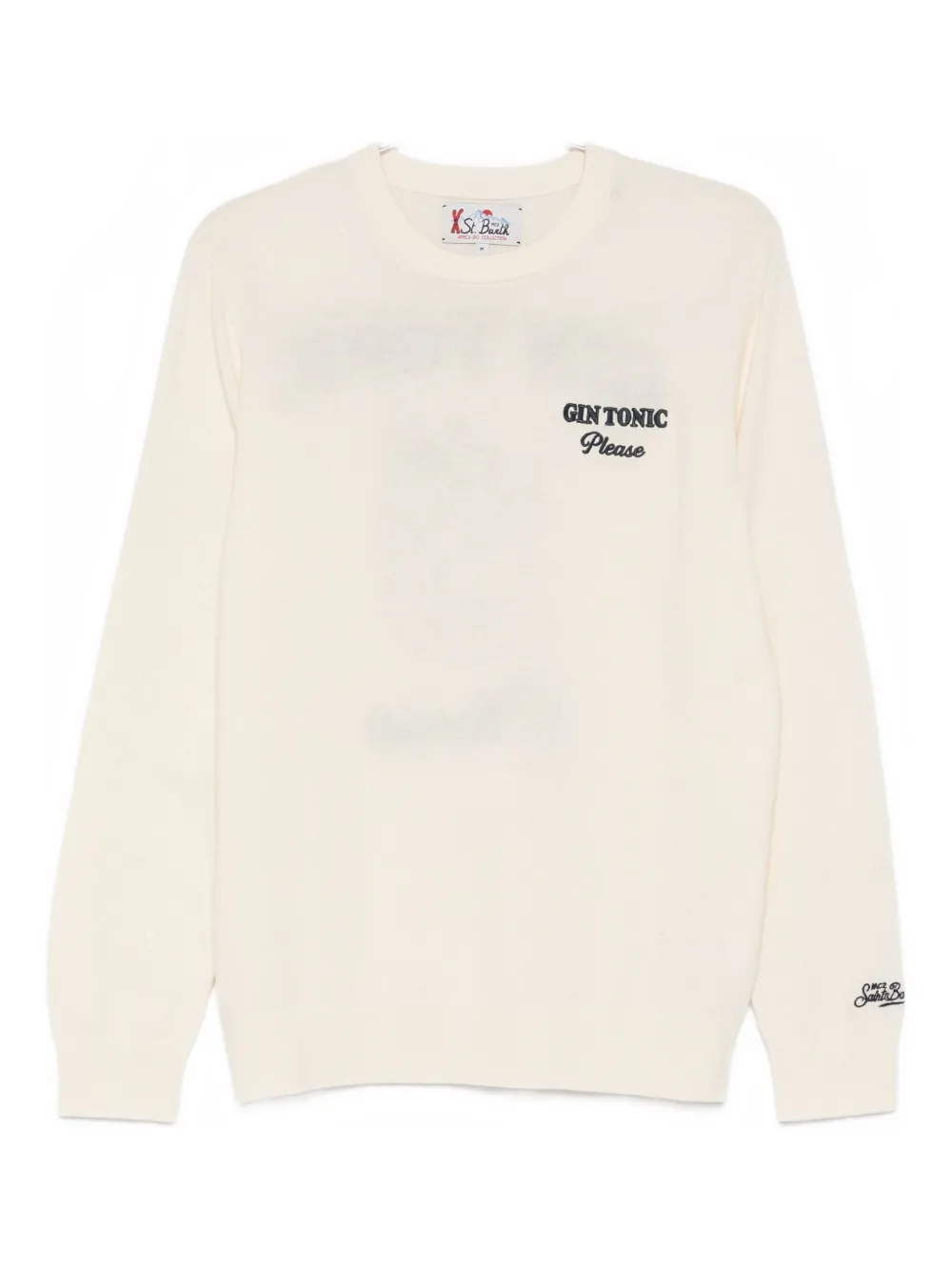 Mc2 Saint Barth Heron Long-sleeve Sweater In Neutral