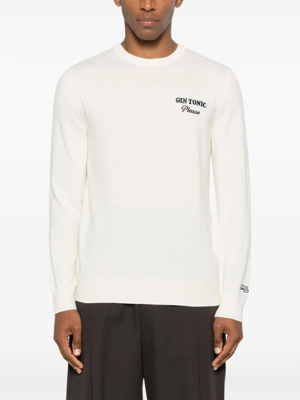 MC2 Saint Barth Heron trui met lange mouwen Beige