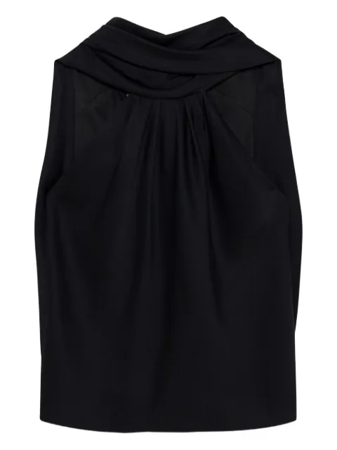 Simkhai Scarlett draped-design halterneck blouse