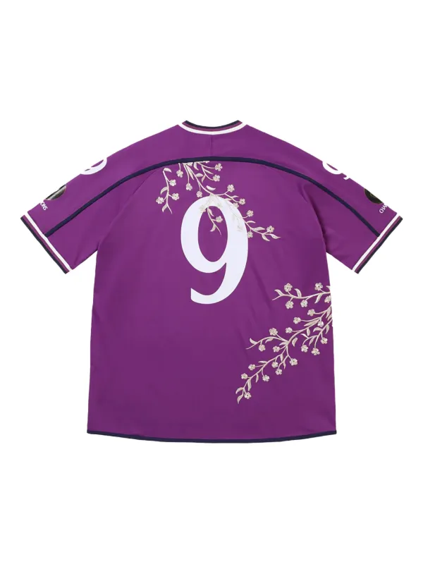 Supreme Playera De Fútbol Con Estampado Floral Morado FARFETCH CO