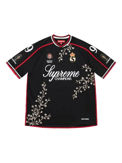 Supreme playera de fútbol con estampado floral