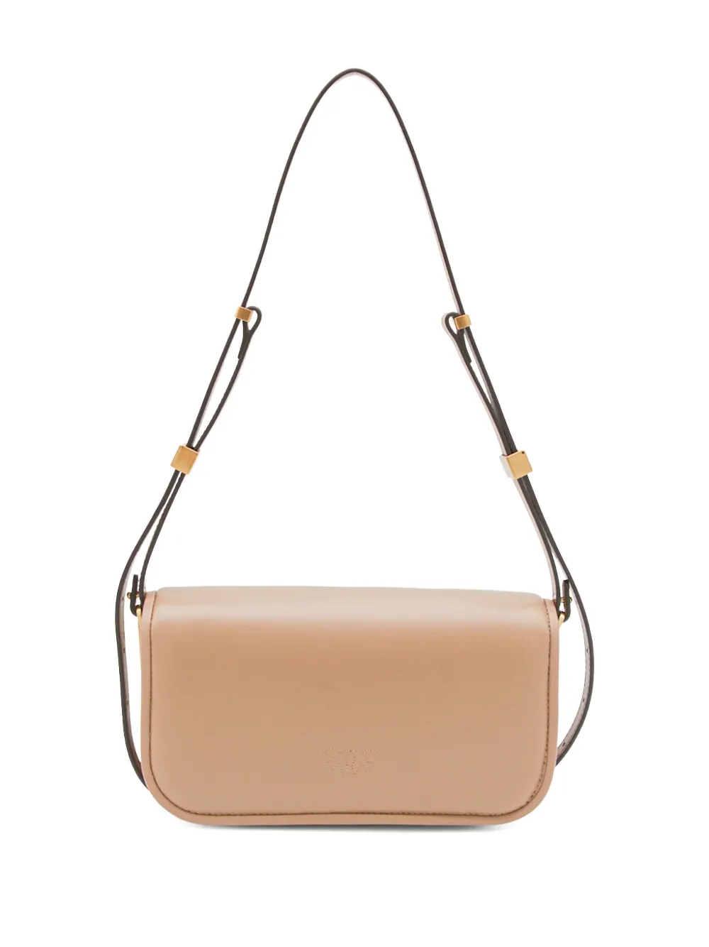 Pinko Small Love Bag Leather Cross Body Bag In Neutral