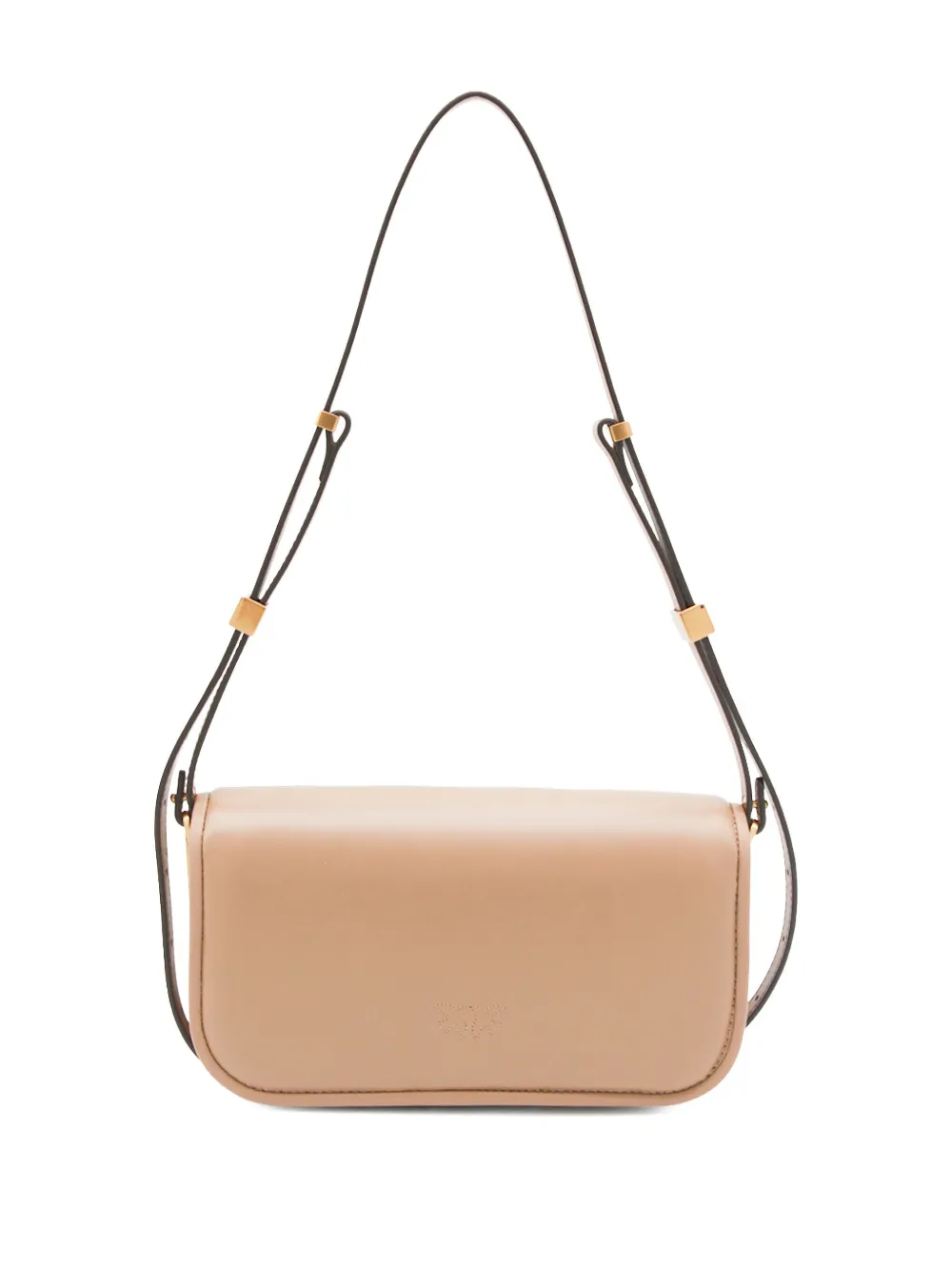 Pinko Small Love Bag Leather Cross Body Bag In Neutral