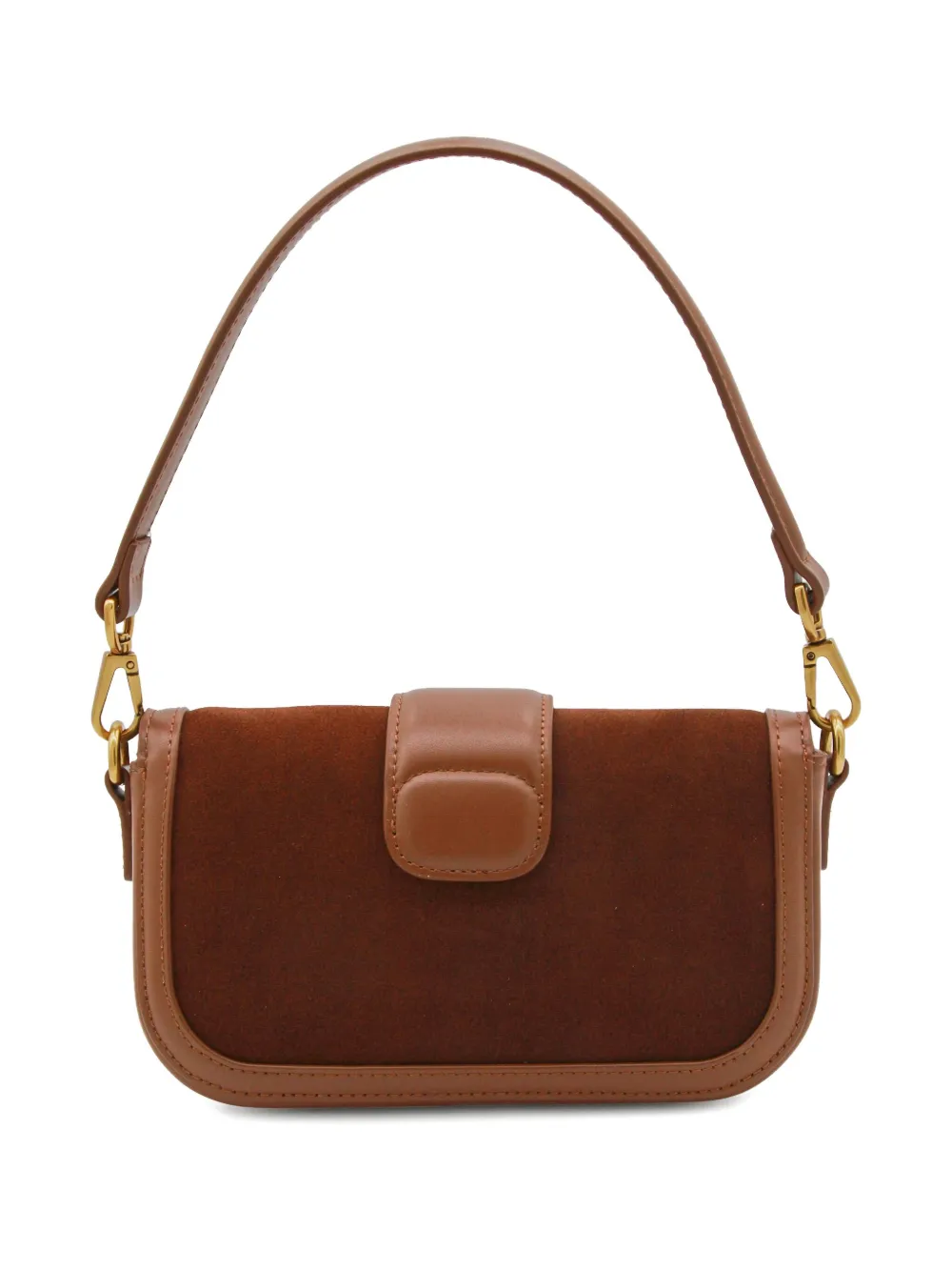 TWINSET logo-plaque shoulder bag - Bruin