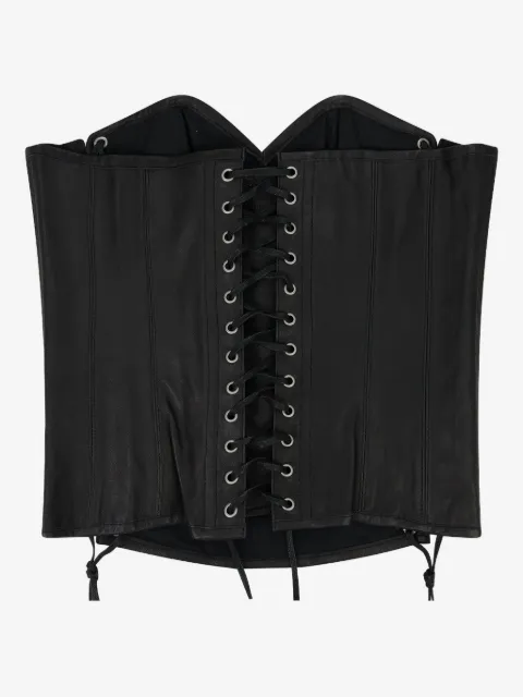 Who Decides War Corset Window com cordão de ajuste