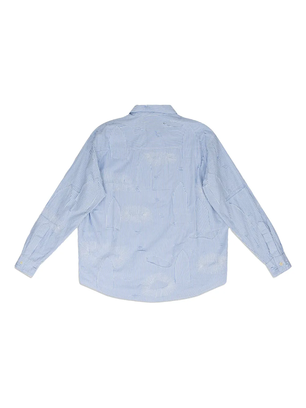 Who Decides War Striped Shirt In Blue