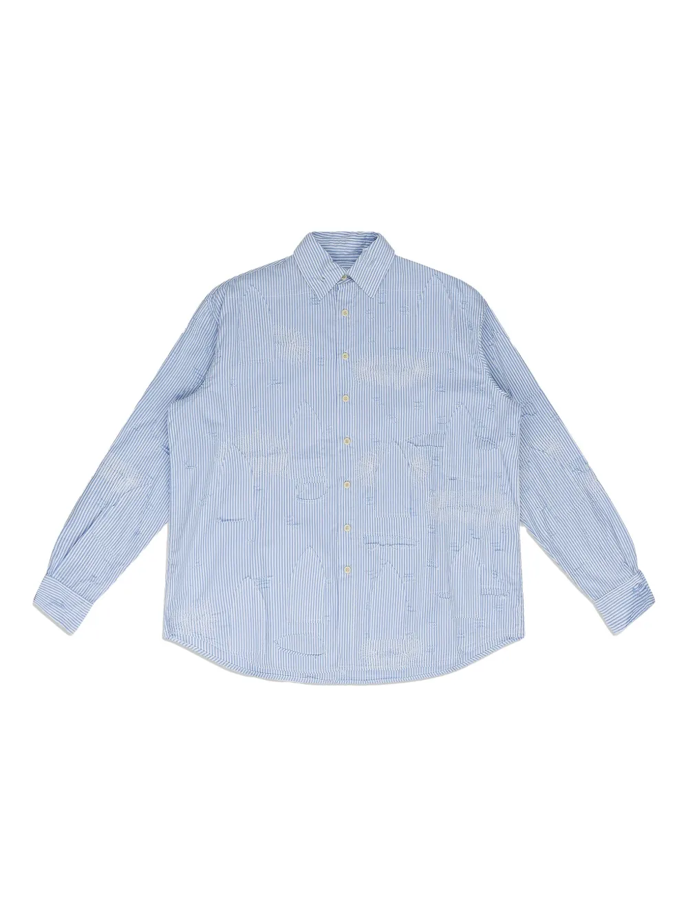 Who Decides War Striped Shirt In Blue