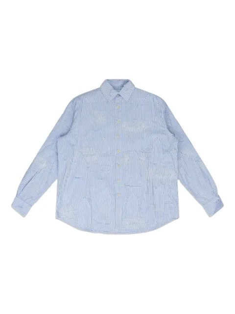 Who Decides War striped shirt