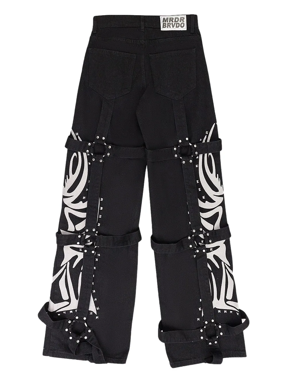 Who Decides War Jeans met vleugels - Zwart