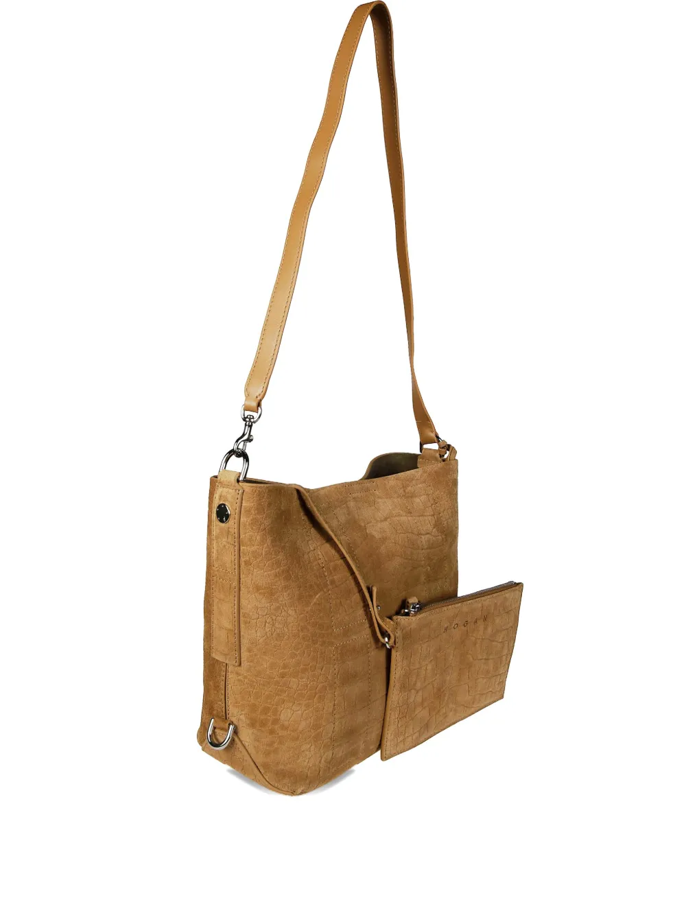 Hogan small Hocket embossed shoulder bag - Toni neutri