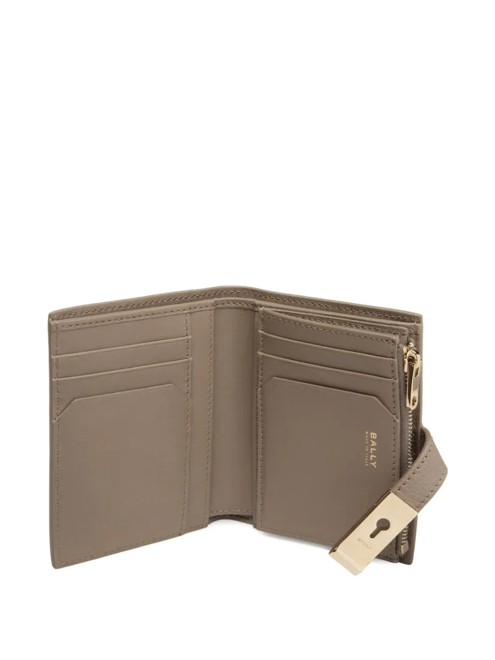 Bally Lock Me Wallet In Neutral