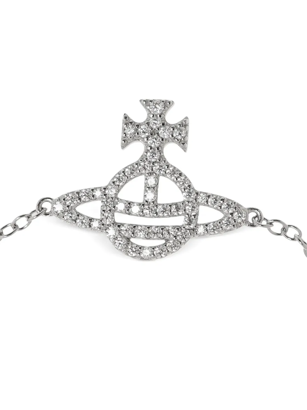 Vivienne Westwood orb sterling-silver bracelet - Zilver