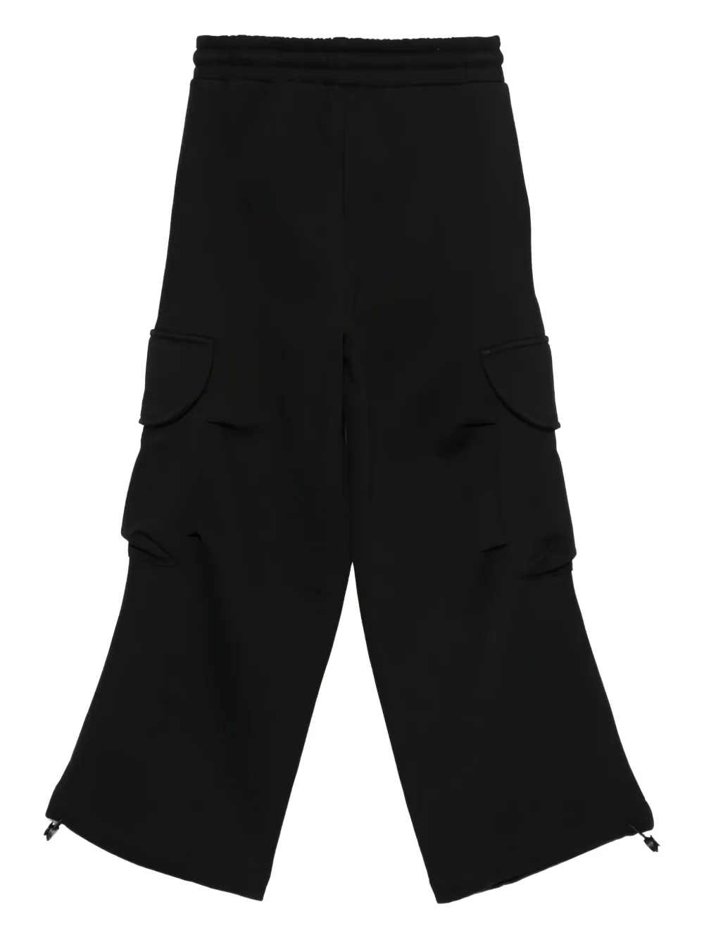 Msgm Cargo Casual Trousers In Black