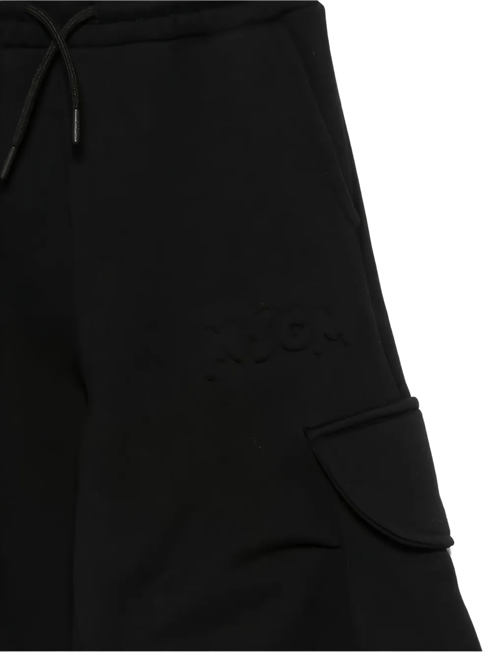Msgm Cargo Casual Trousers In Black