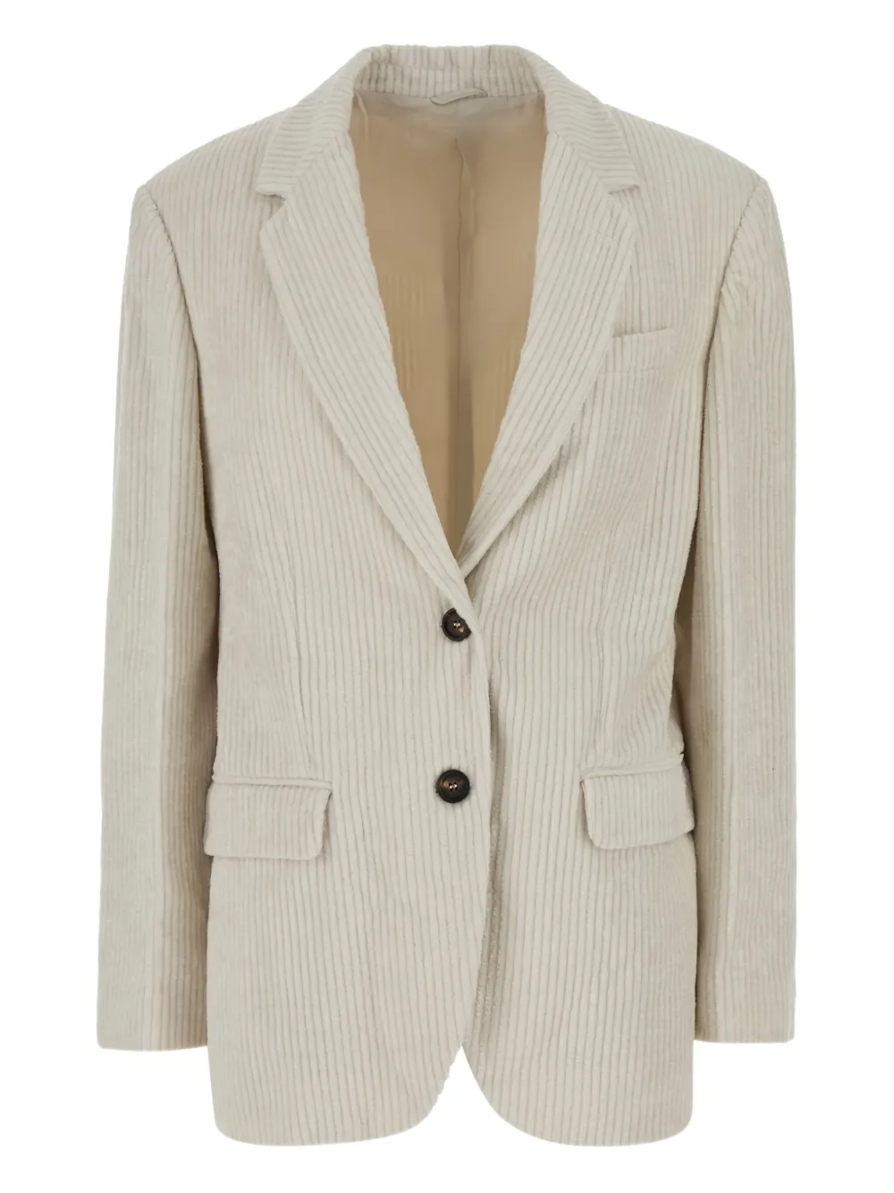 Brunello Cucinelli corduroy button blazer | neutro | Image 1