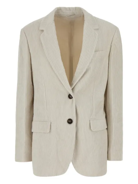 Brunello Cucinelli corduroy button blazer