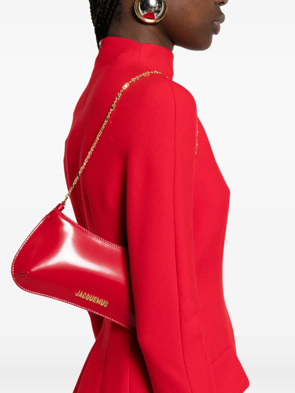  Jacquemus Le Petit Bisou Chain-strap Shoulder Bag - Red 