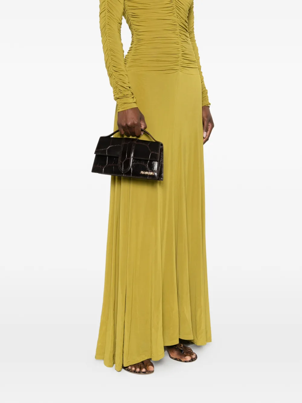 Jacquemus Bambino top-handle tote bag - Bruin