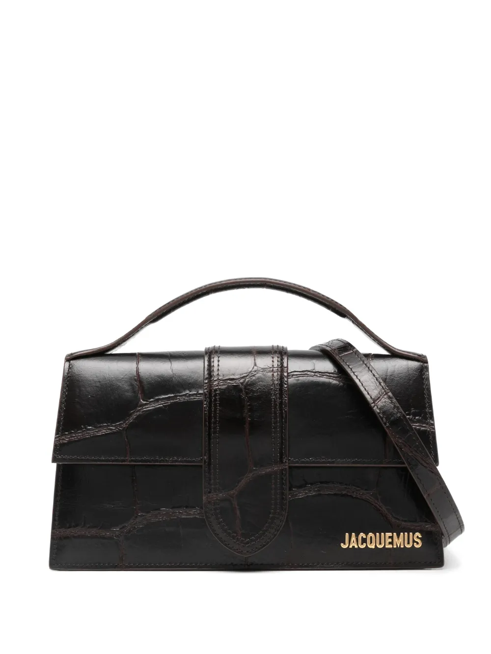 Jacquemus Bambino top-handle tote bag - Marrone