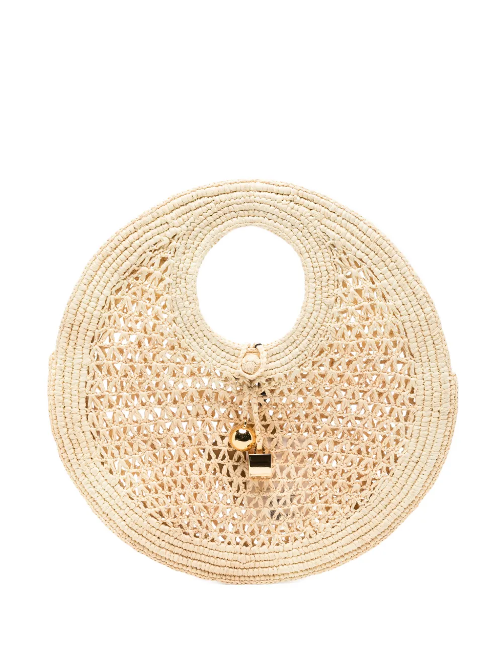 Jacquemus small The Spiaggia raffia tote bag