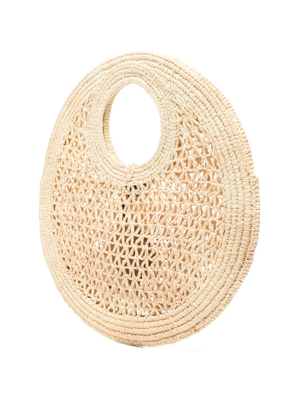 Jacquemus Kleine The Spiaggia raffia shopper Beige