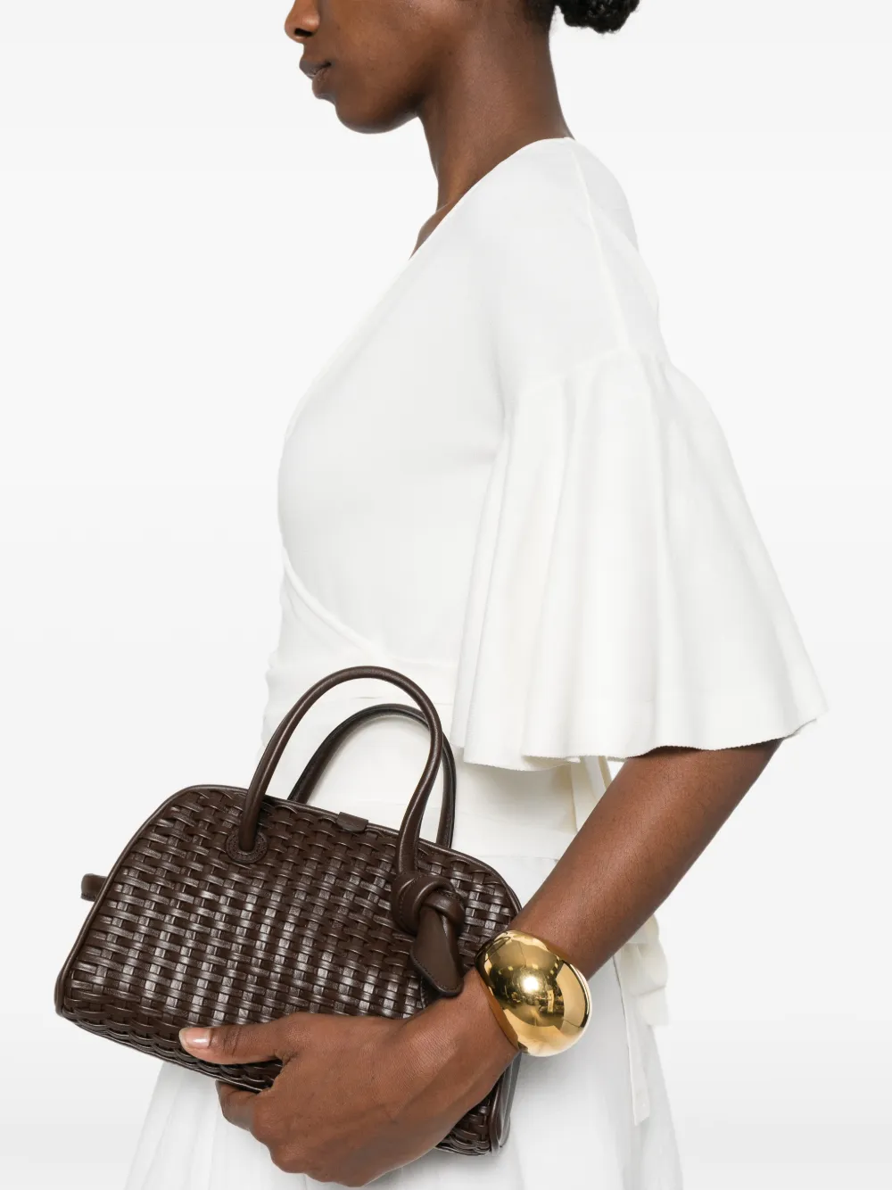 Jacquemus Kleine Turismo shopper Bruin