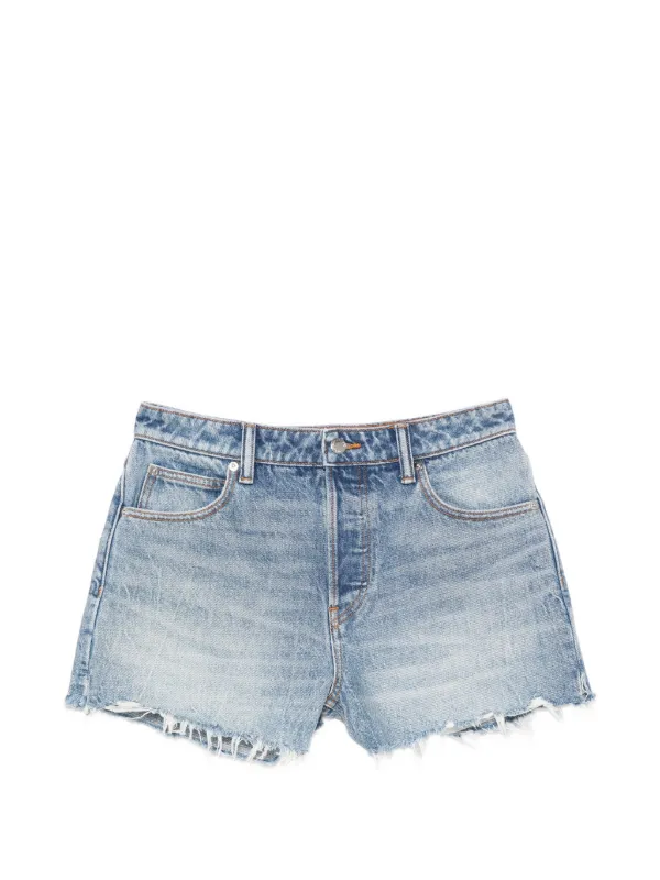 Alexander Wang ダメージ ショートパンツ | ブルー | FARFETCH JP