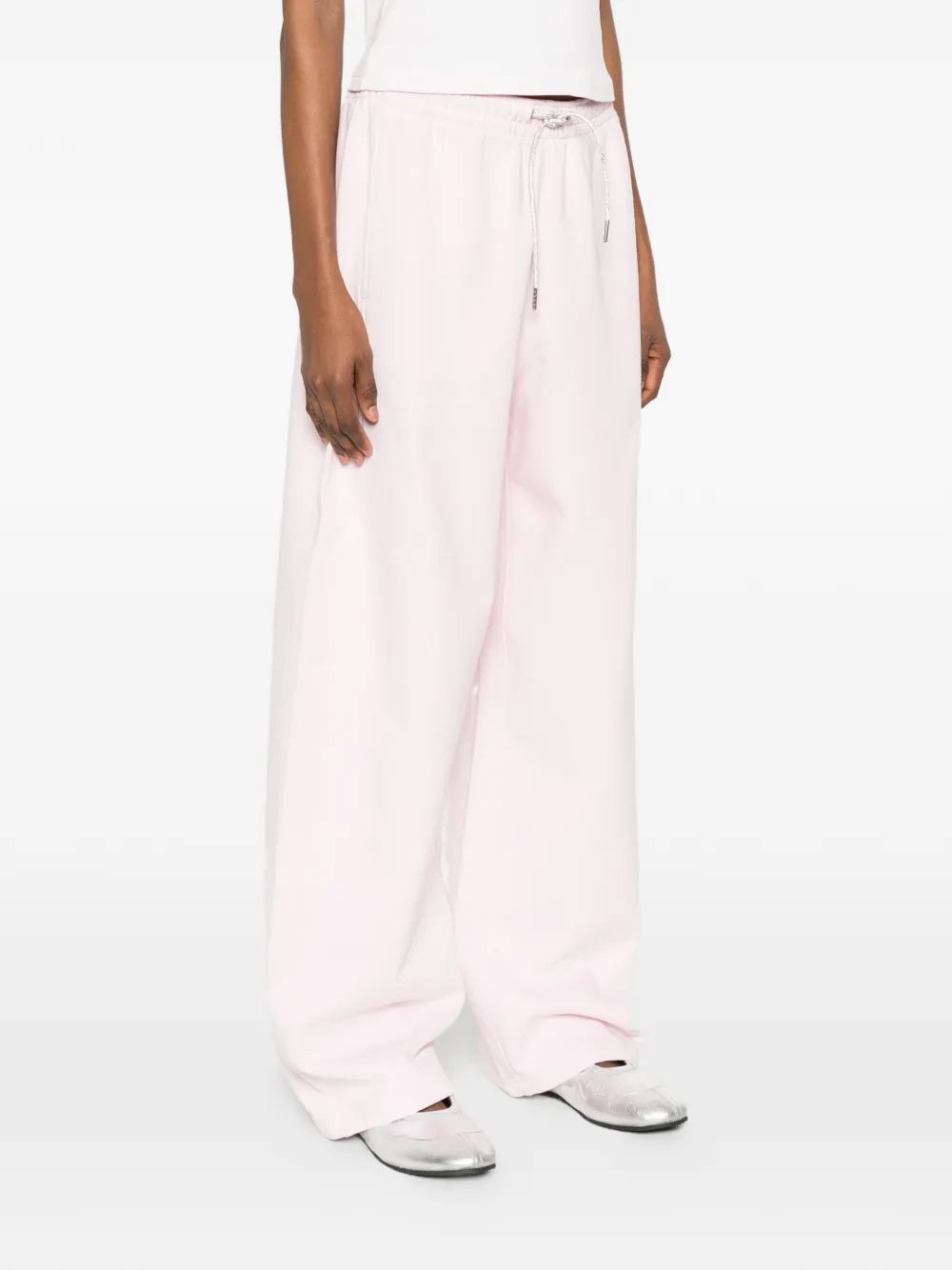 Alexander Wang Trainingsbroek met trekkoordtaille en stras Roze