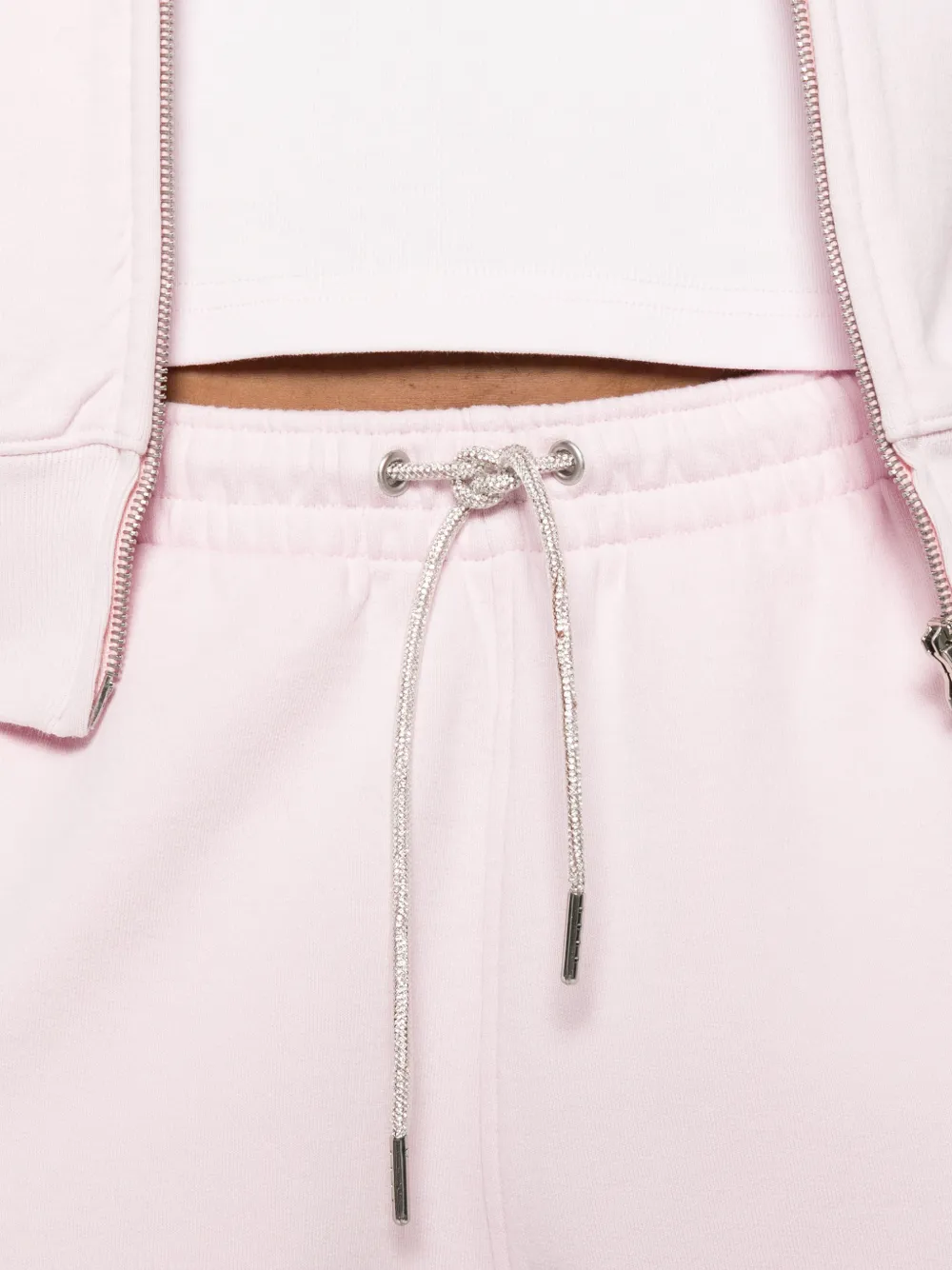 Alexander Wang Trainingsbroek met trekkoordtaille en stras Roze