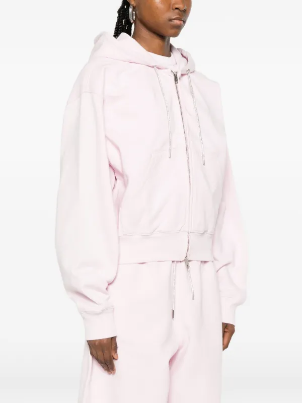 Alexander Wang zip-up Hoodie | Pink | FARFETCH ZA