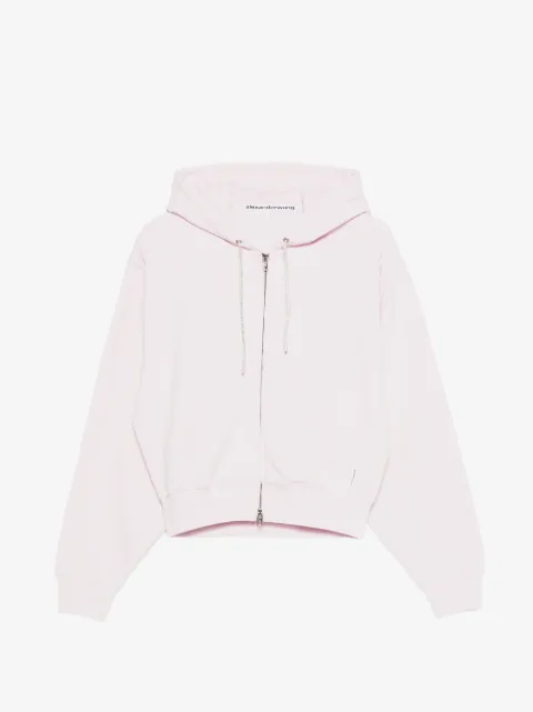 Alexander Wang crystal drawcord hoodie