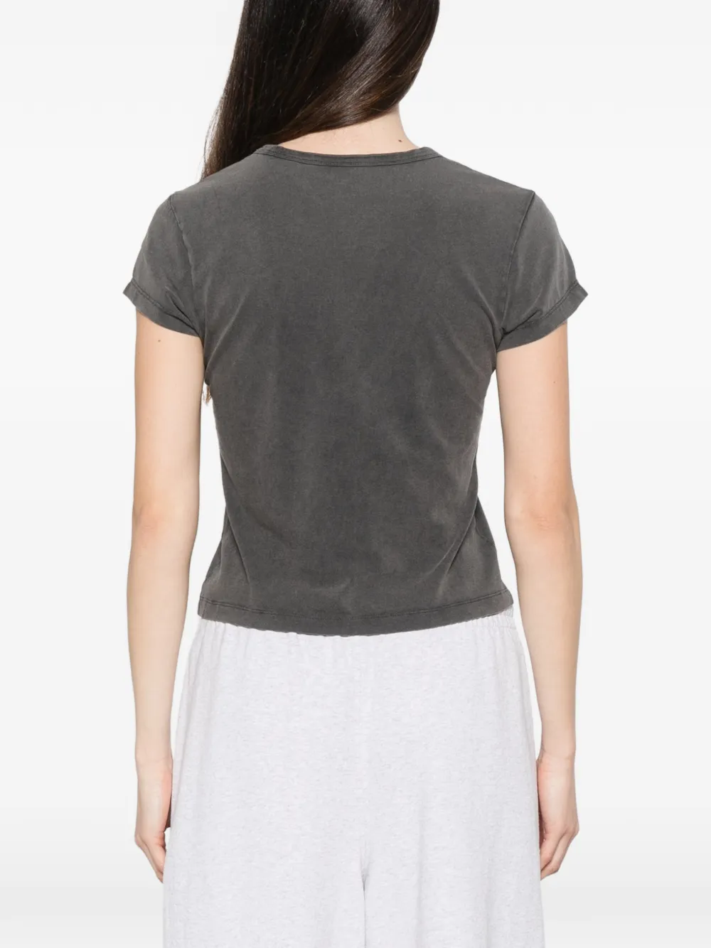 Alexander Wang T-shirt met lippenstiftprint Grijs