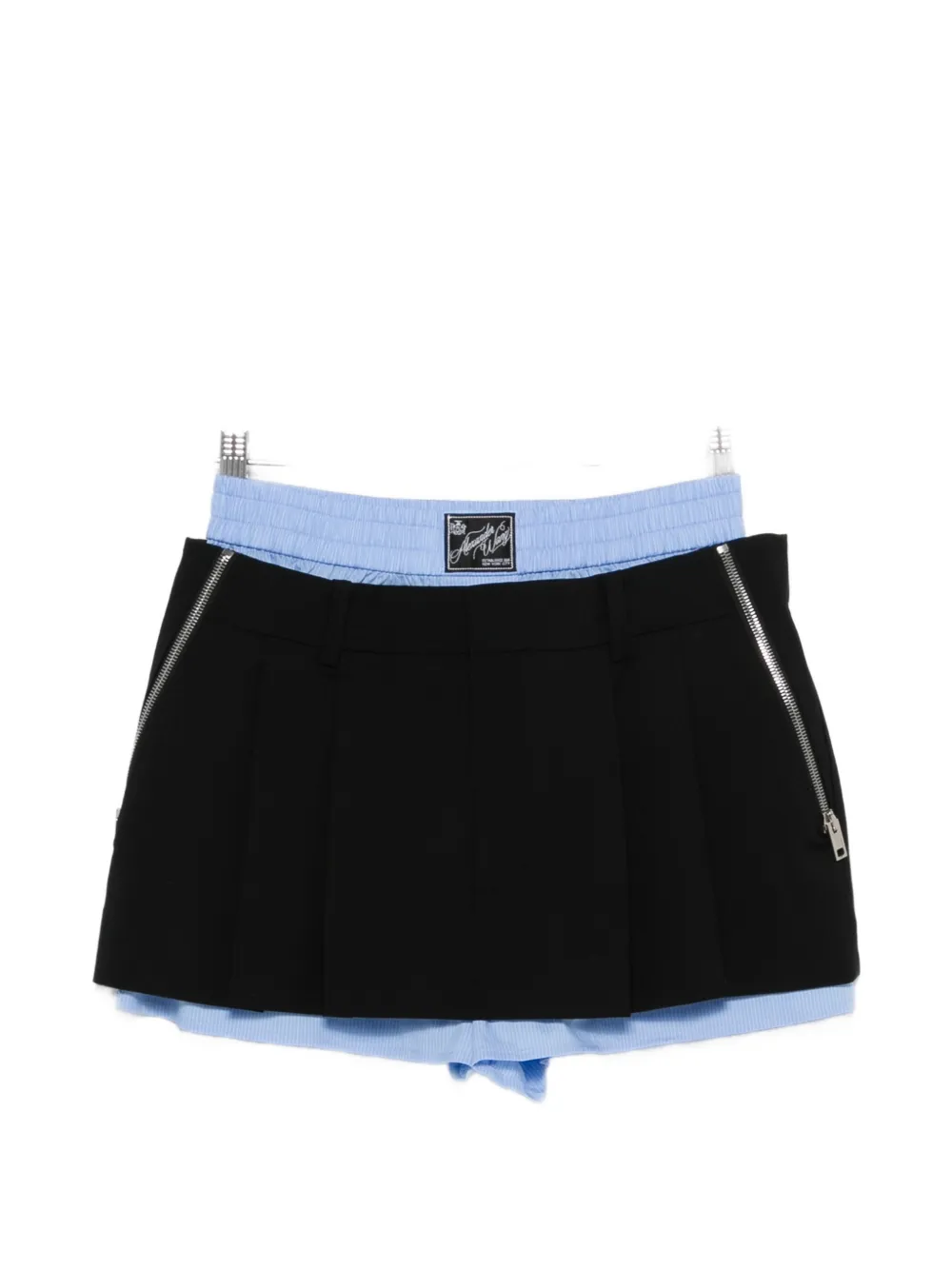 Alexander Wang logo-patch short - Nero
