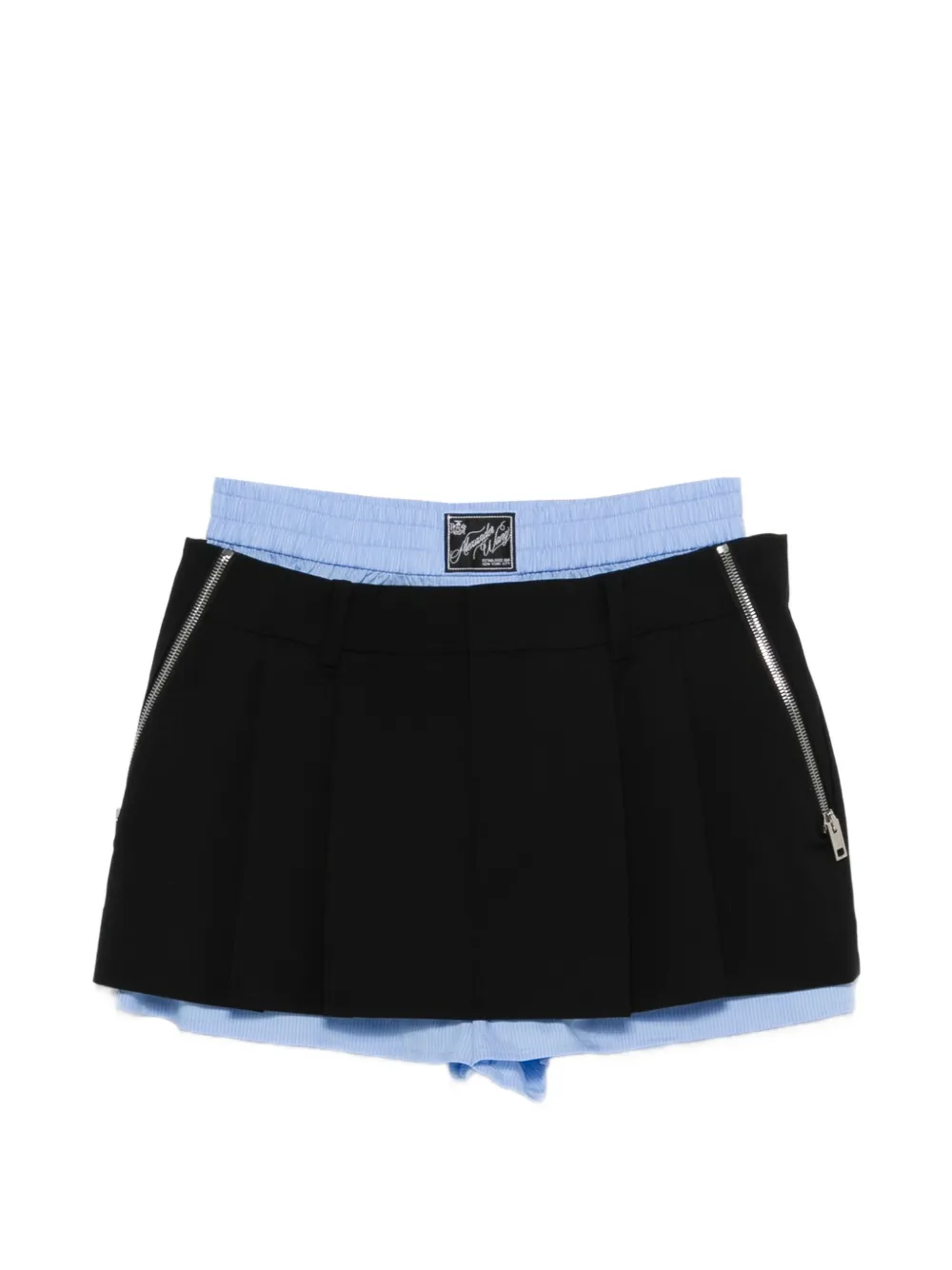 Alexander Wang logo-patch short - Black