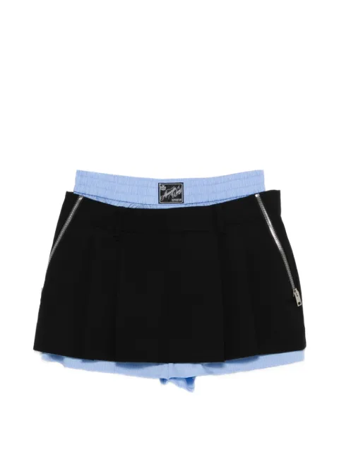 Alexander Wang layered pleated skorts