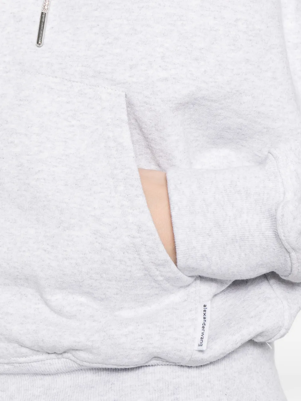 Alexander Wang Hoodie met rits Grijs