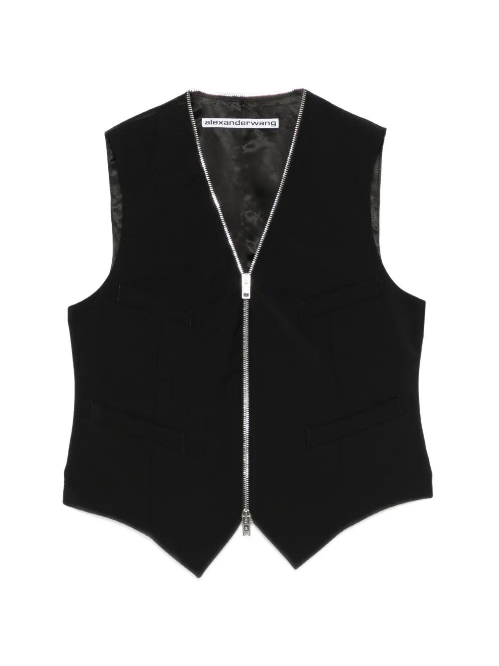 Alexander Wang zip-fastening vest - Nero