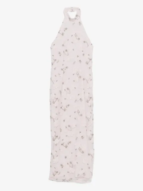 ROTATE BIRGER CHRISTENSEN Abito lungo con scollo all'americana