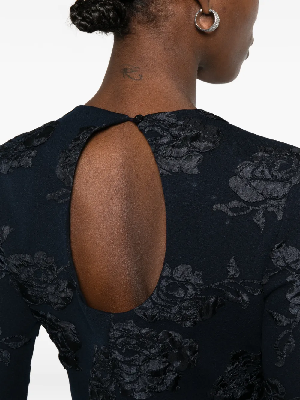 ROTATE BIRGER CHRISTENSEN Mini-jurk met bloemenpatroon Blauw
