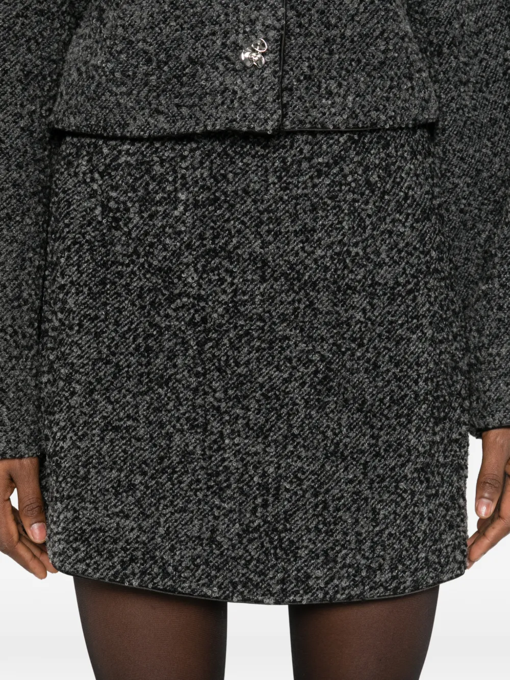 ROTATE BIRGER CHRISTENSEN Bouclé mini-rok Grijs