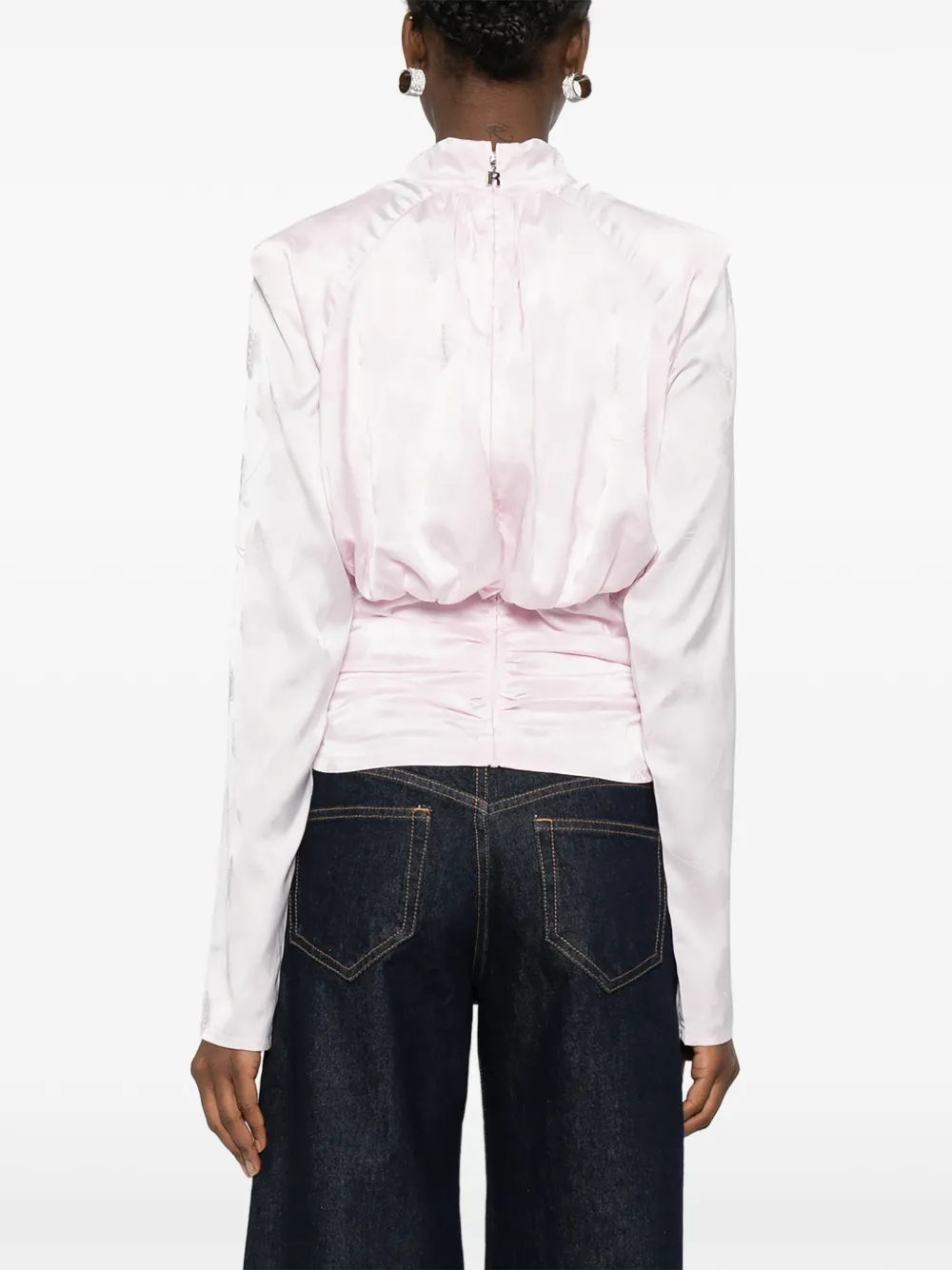 ROTATE BIRGER CHRISTENSEN Blouse met pofmouwen Roze