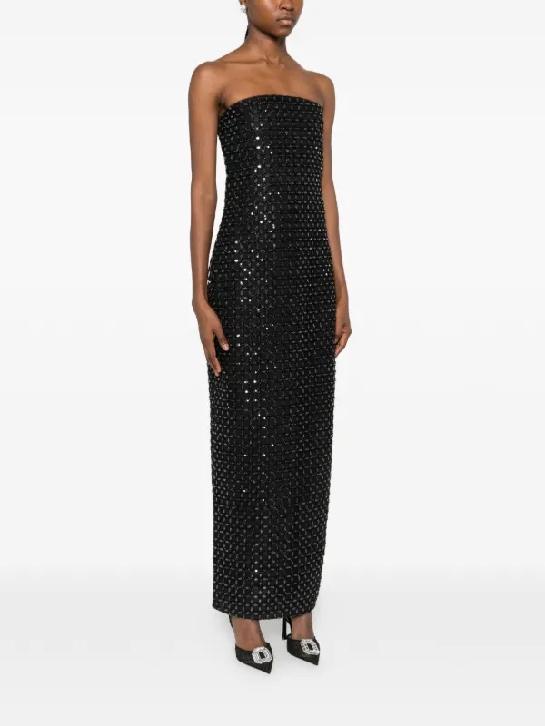 rotate beaded maxi dress Beaded midi dress blue ROTATE Azzurro main image 0