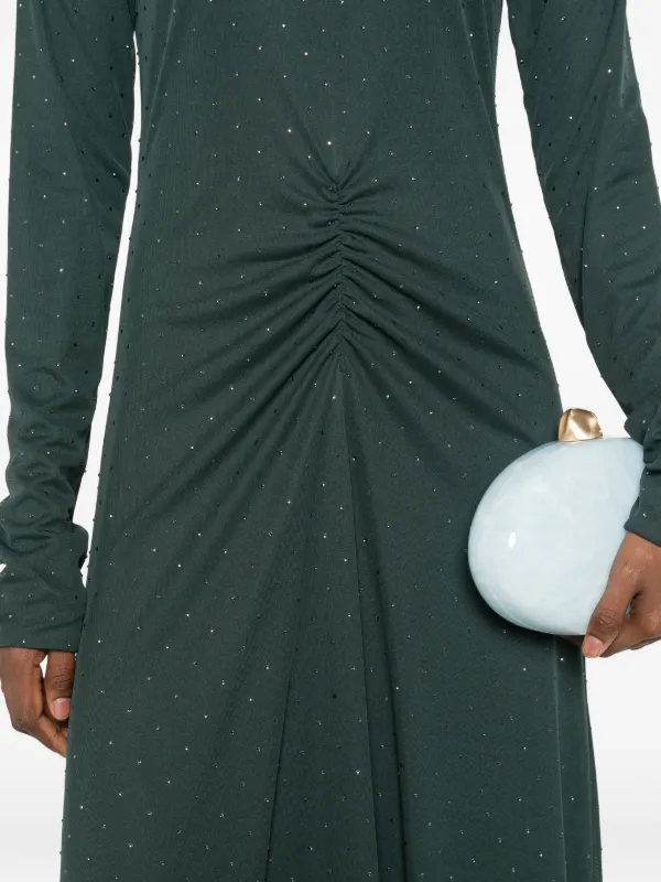 long sleeve mint green dress Roll Collar Long Sleeve Midi Dress, Mint Green – Jolie Moi Retail