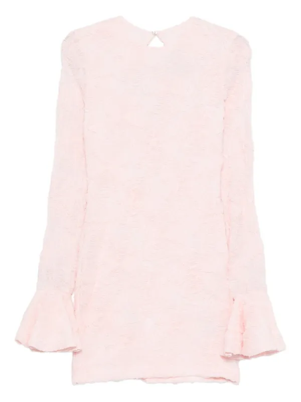 Rotate Birger Christensen Pink Mesh Mini Dress