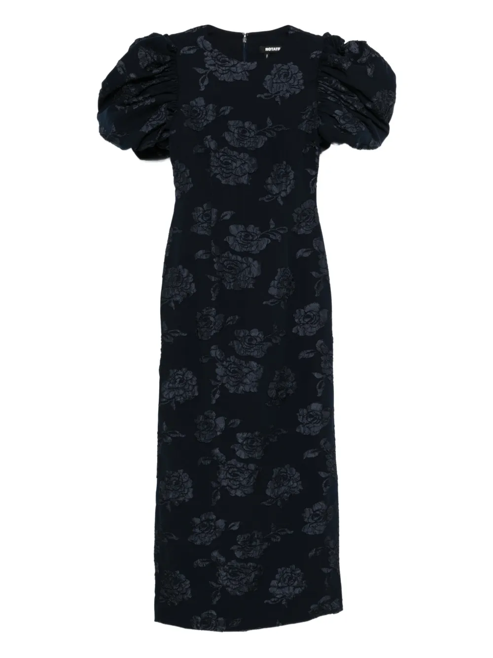 ROTATE BIRGER CHRISTENSEN robe longue en jacquard | noir | Image 1