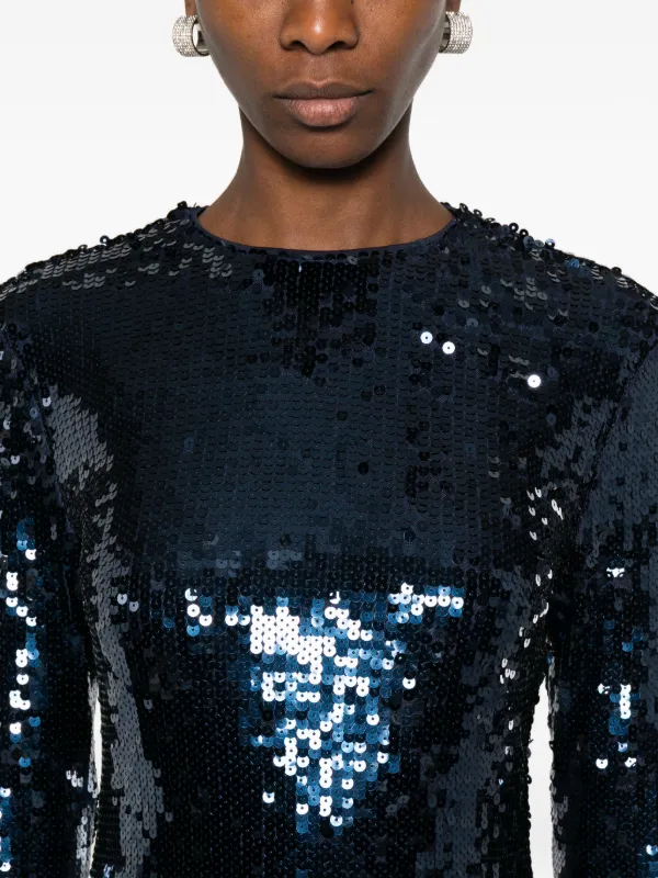blue sequin t shirt dress St. Patrick's Day feeling lucky sequin dress/shirt – Fleur de Kim