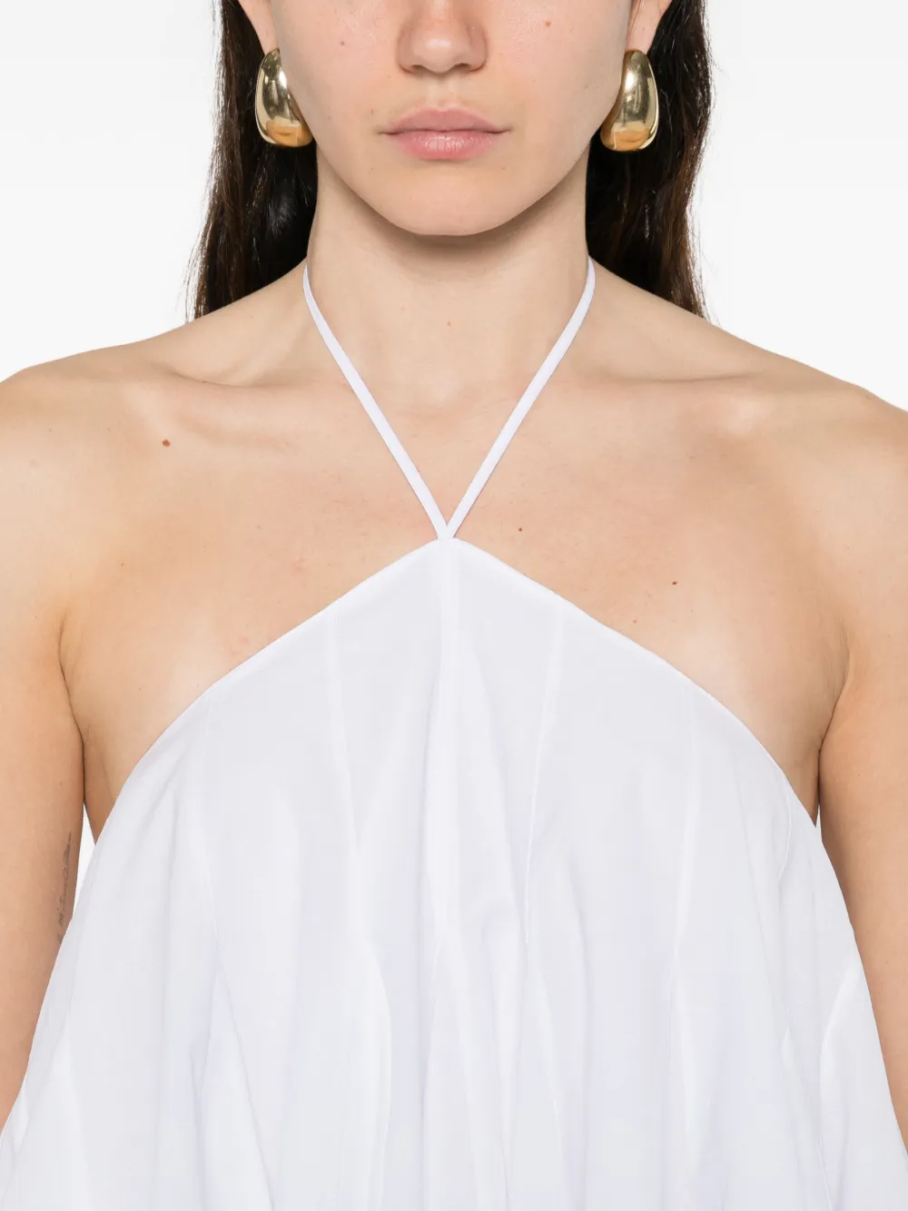 Jacquemus The Triangle mini-jurk Wit