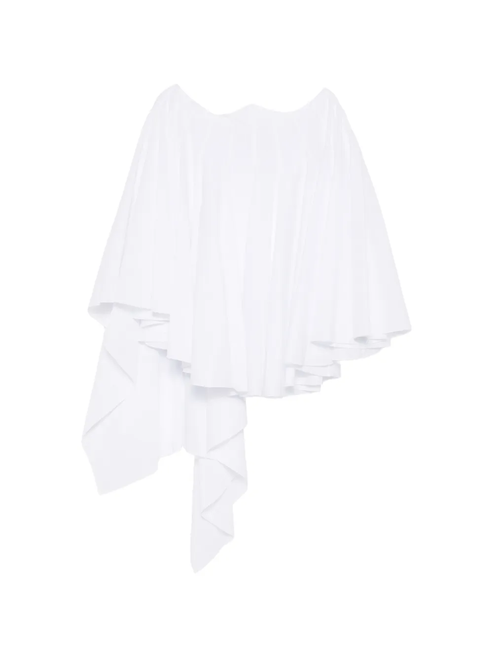 Jacquemus Triangle ruffled mini dress - White