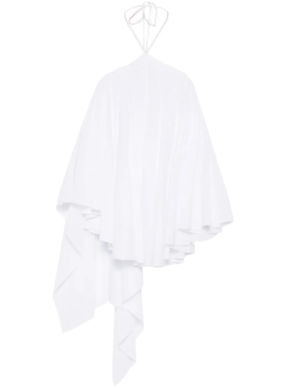 Jacquemus Triangle ruffled mini dress - Bianco