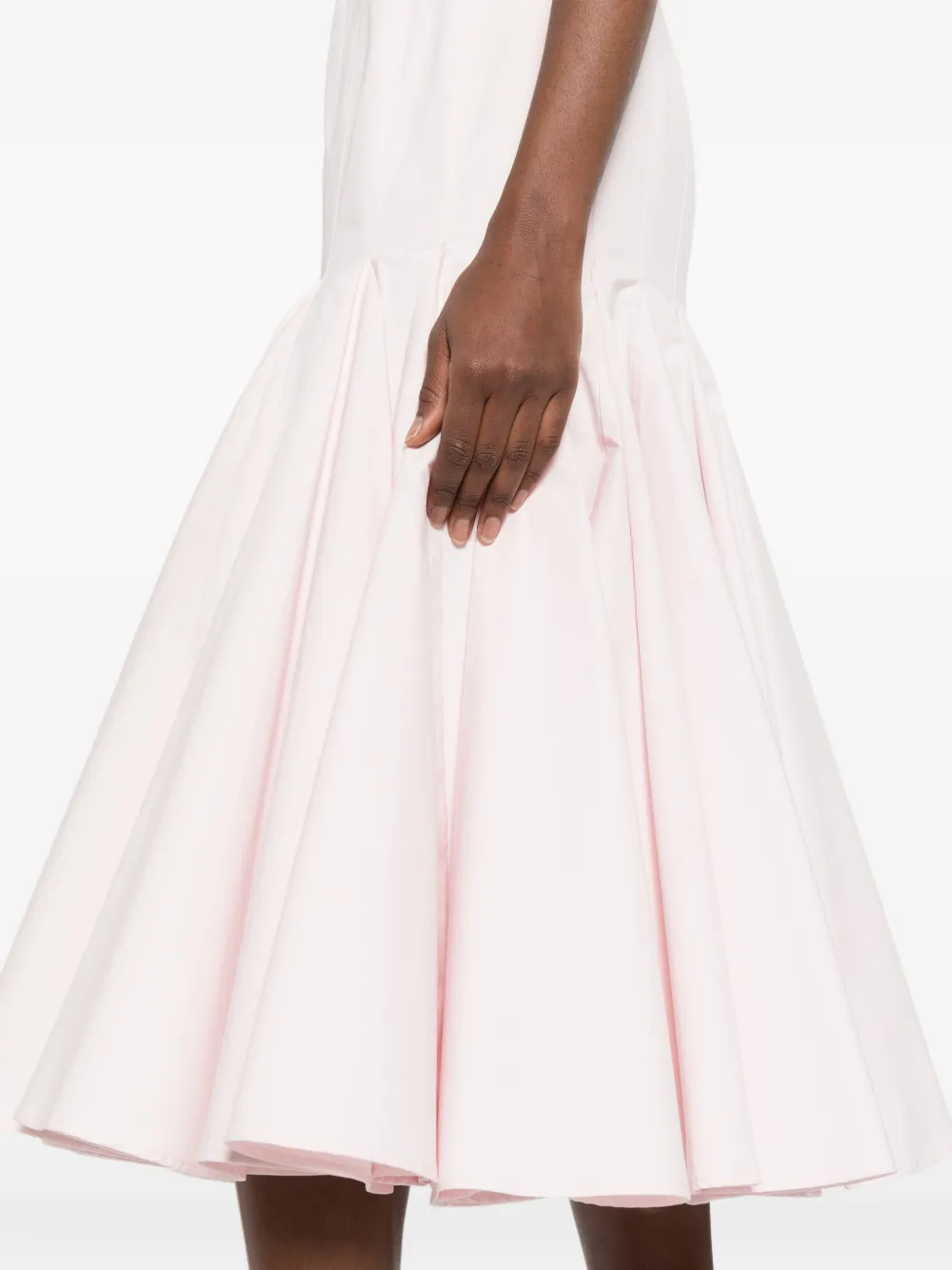 Jacquemus Agave flared midi-jurk Roze
